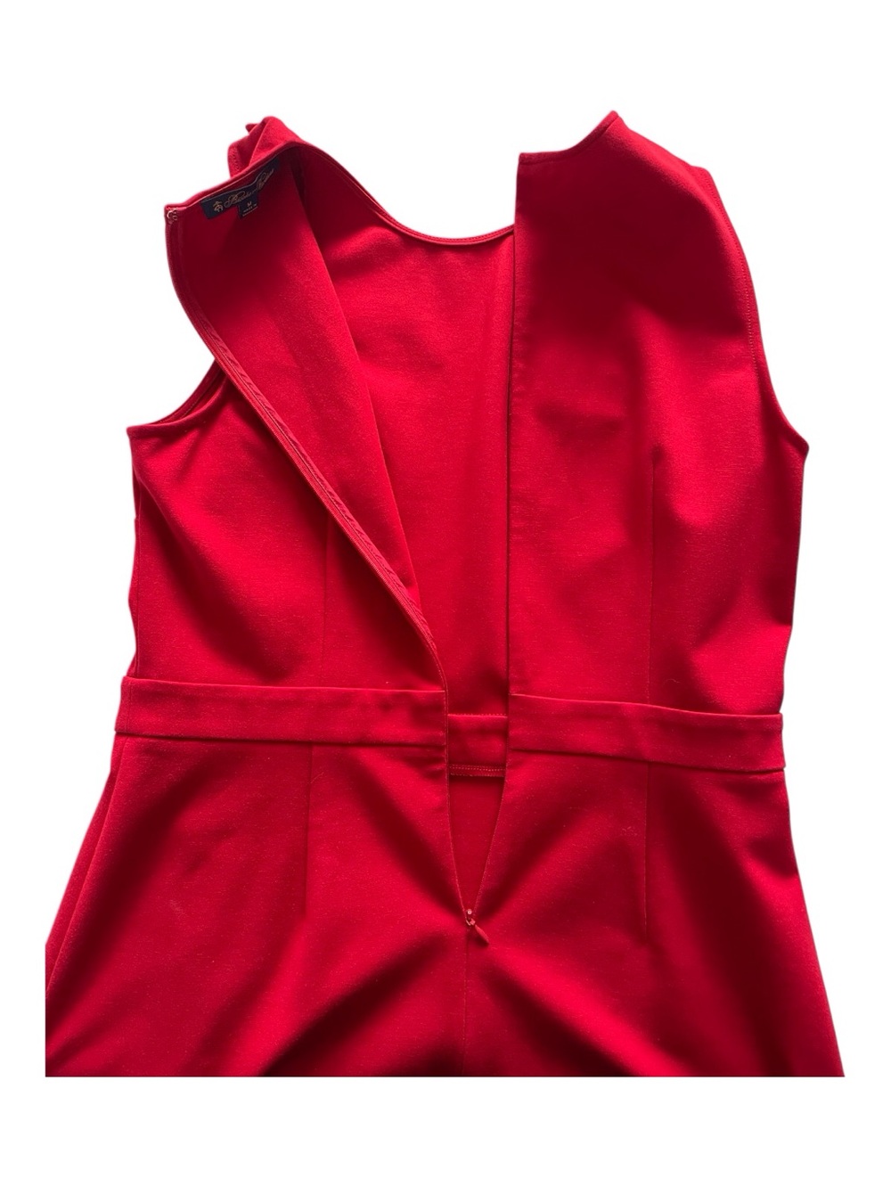 Brooks Brothers Red Sleeveless Ruffle Trim Dress, M. - Picture 7 of 9